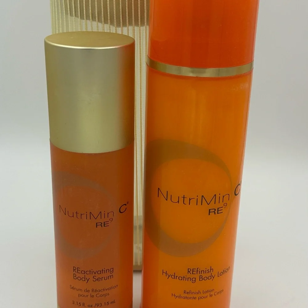 New Arbonne NutriMin C RE Orange Hydrating Body Lotion & Serum with Bag Bundle - Picture 2 of 8
